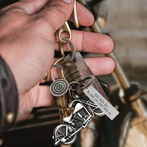 Motorcycle Keychain Ride Safe I Need You Here With Me